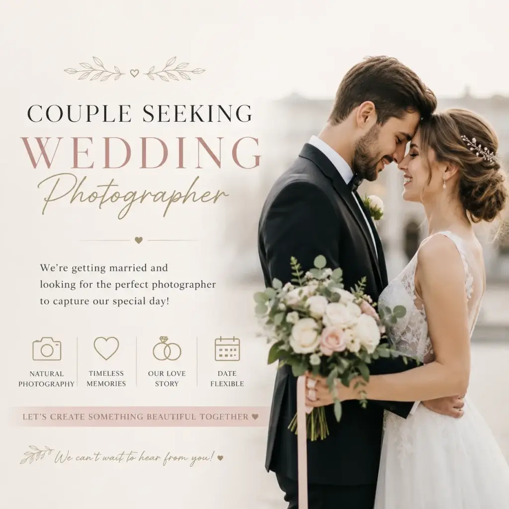 Couple Seeking a Wedding Photographer