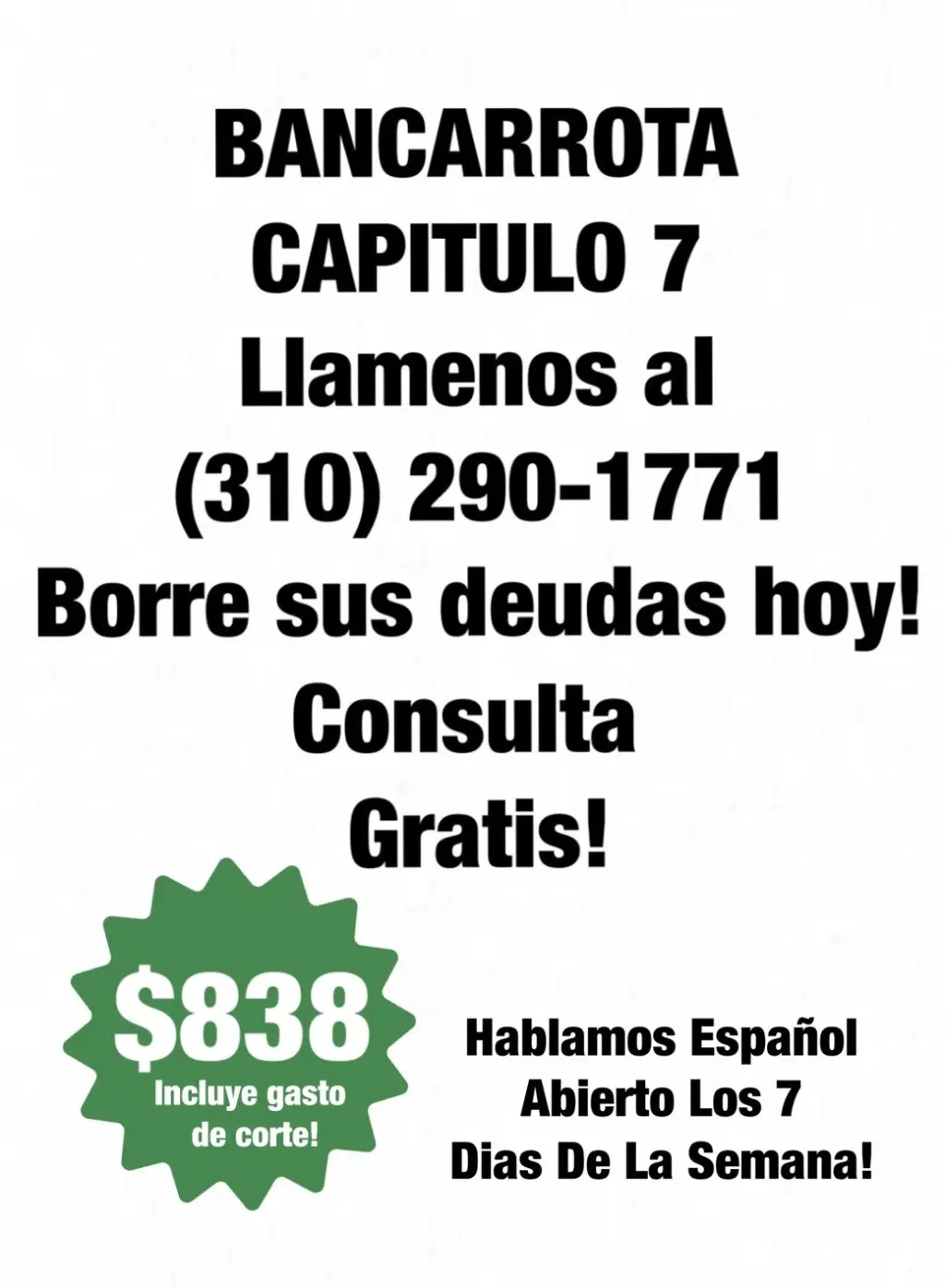 HORRE SUS DEUDAS HOY!