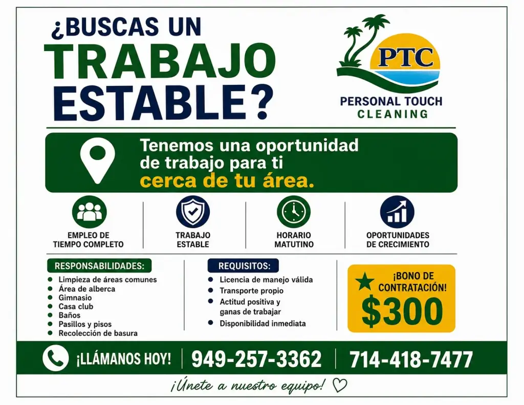 LIMPIEZA EN RUTA – SOLO MAÑANAS