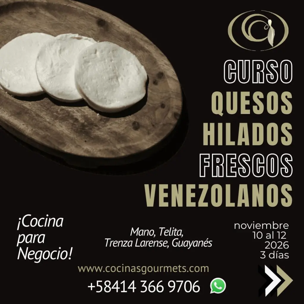 CURSO DE QUESOS FRESCOS HILADOS VENEZOLANOS PARA SU COMERCIALIZACIÓN