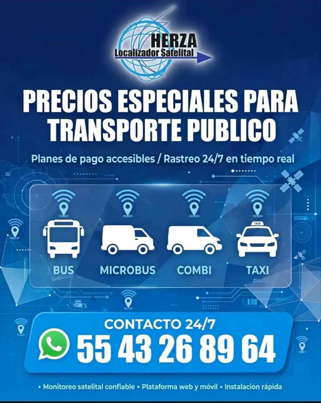 Precios Especiales para Servicios de Rastreo de Transporte Público