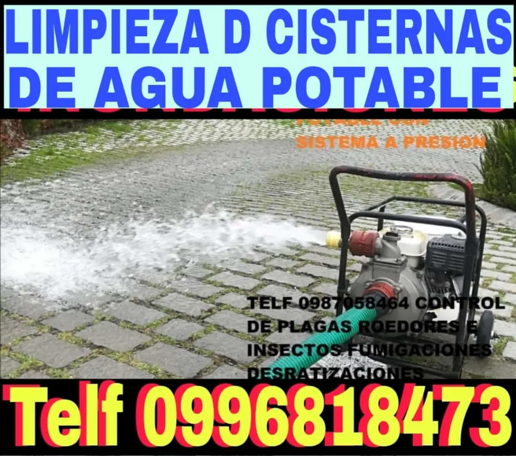 Limpieza de Cisternas Quito teléf 0983439614