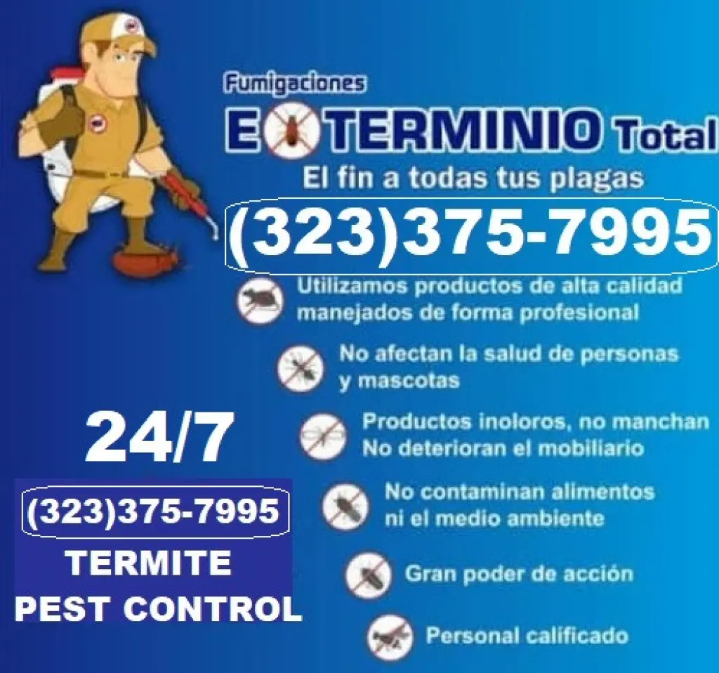 FUMIGACIONES RESIDENCIALES Y COMERCIALES LOS ANGELES