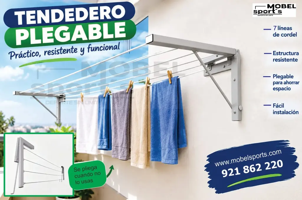 Tendedero Plegable - Práctico y Duradero