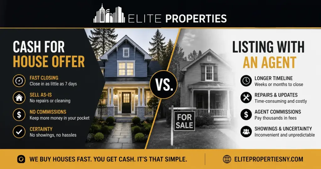 Cash for House in New York | Compare Cash Offer vs Listing