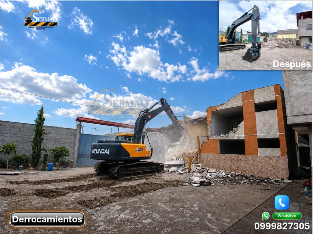 Derrocamientos, Demoliciones, Demolición, Desbanques, Excavaciones, Limpieza