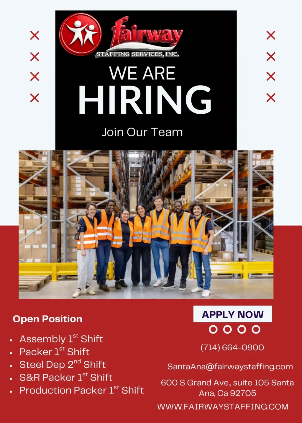 JOIN THE FAIRWAY STAFFING TEAM!