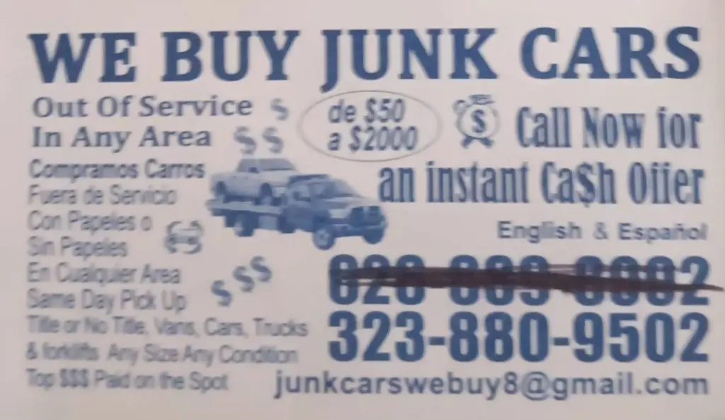 Compramos tu junk cars