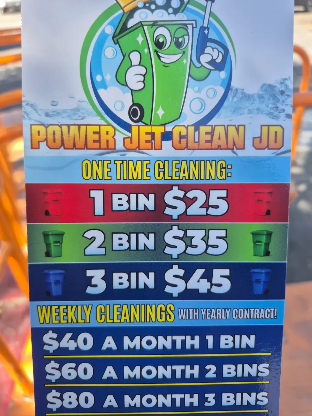 Power Jet Clean - Servicio de Limpieza de Botes de Basura