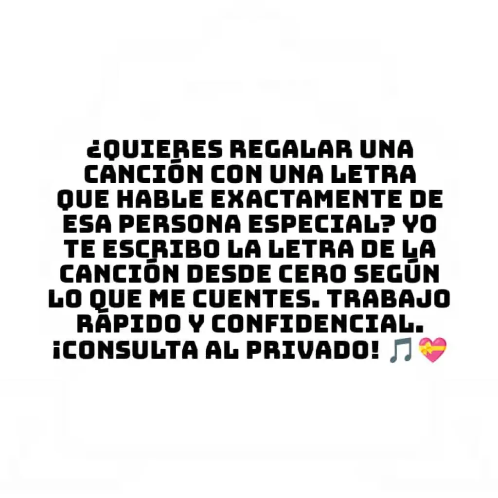 Servicio de Letra de Canción Personalizada