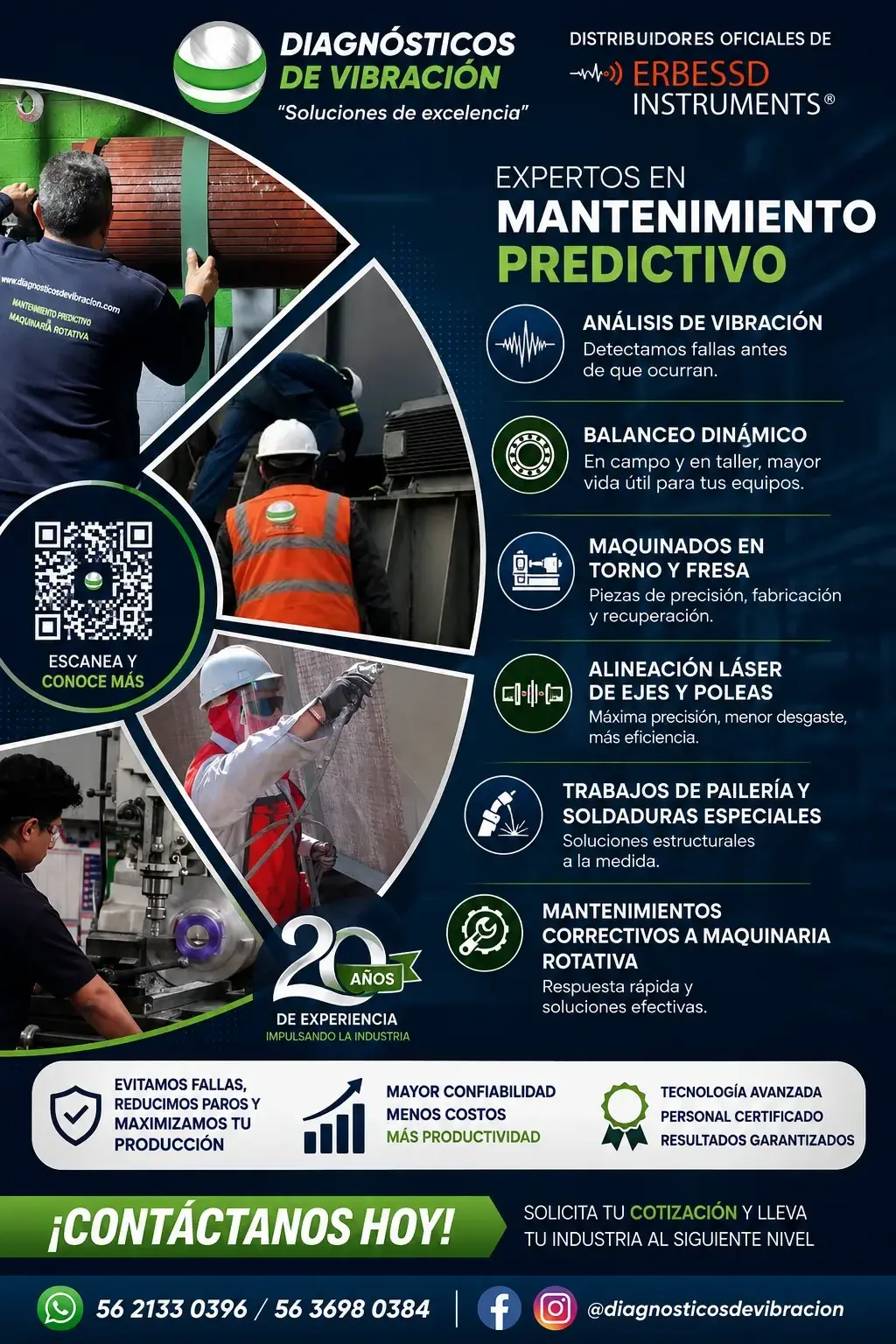 Servicio de mantenimiento: Preventivo y correctivo a maquinaria rotativa