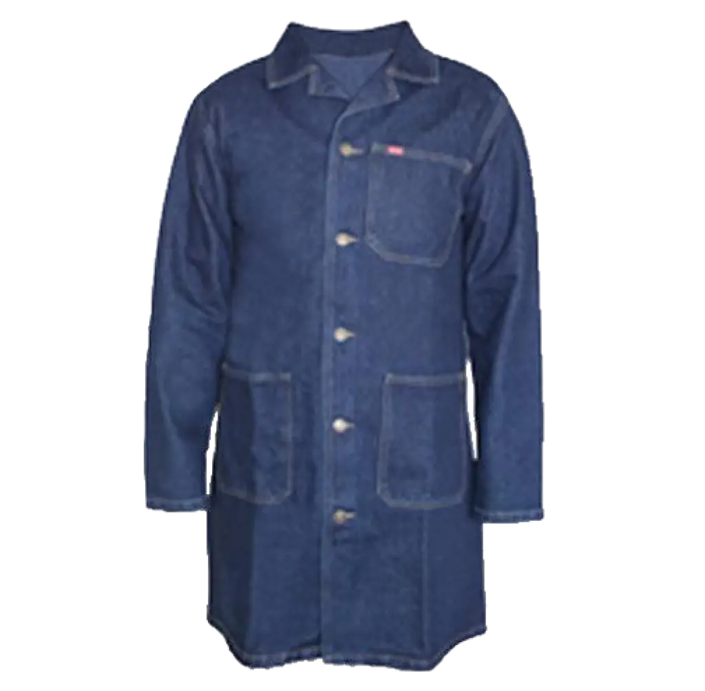 Mandil en tela jean para uniformes de trabajo