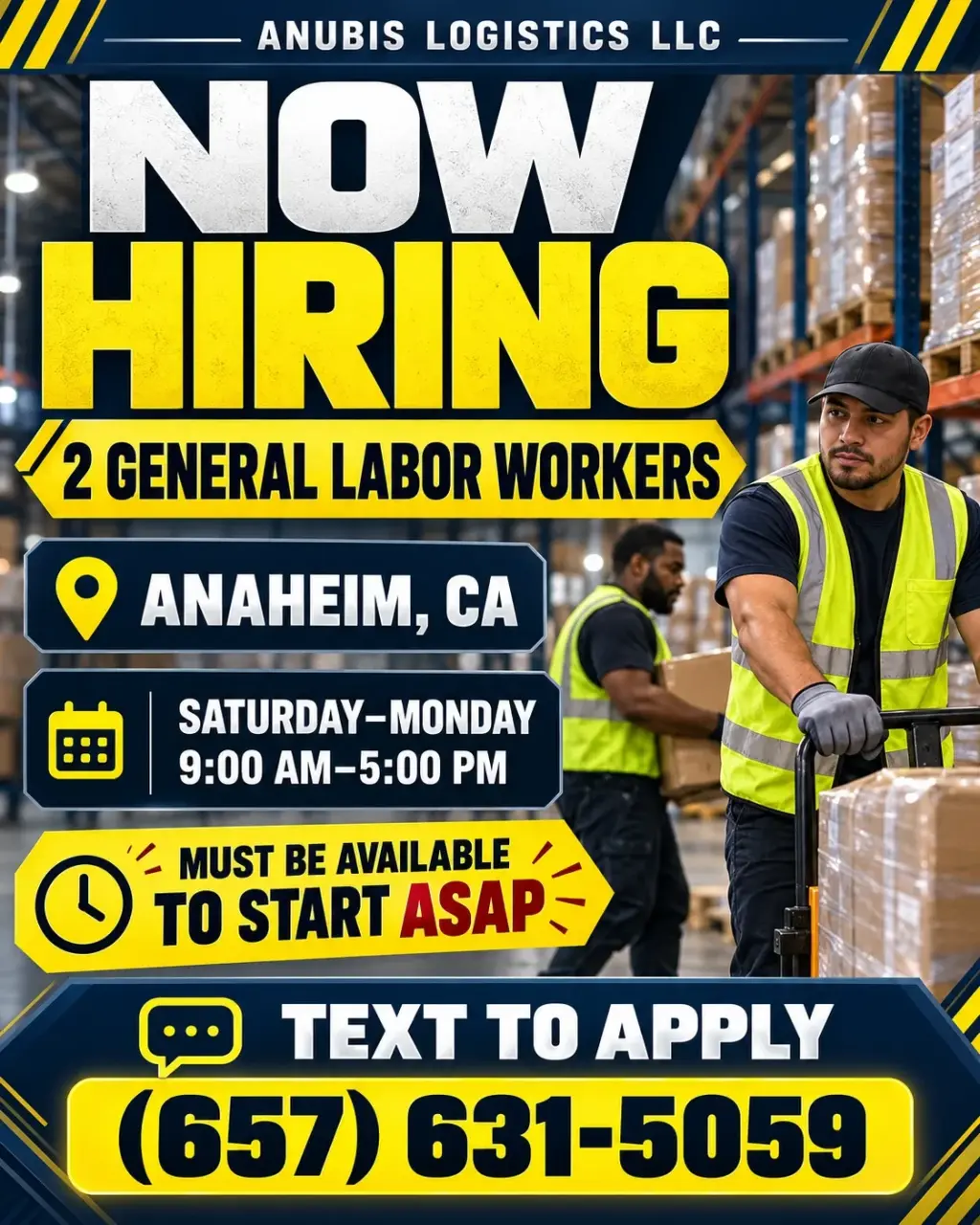 🚨 ¡ESTAMOS CONTRATANDO EN ANAHEIM, CA! 🚨