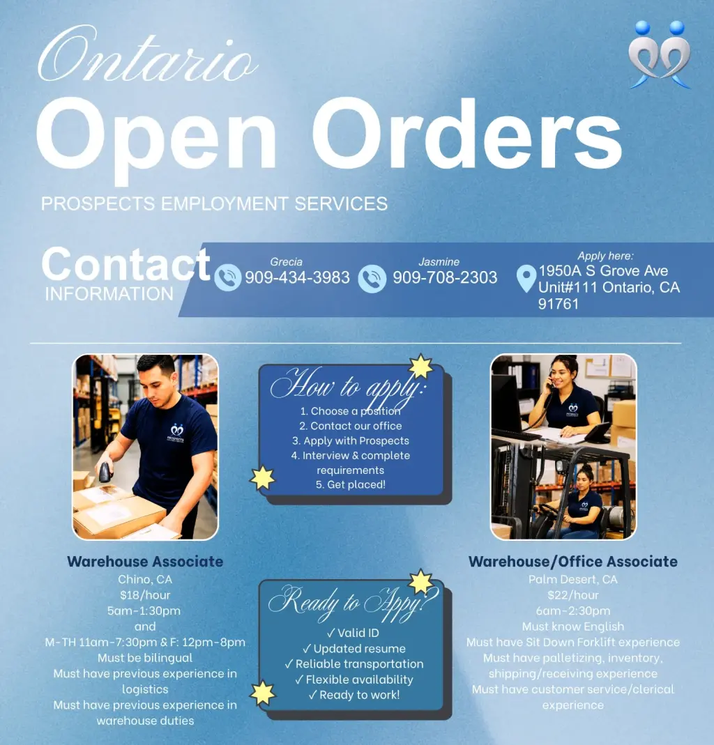 Chino, Palm Desert jobs!