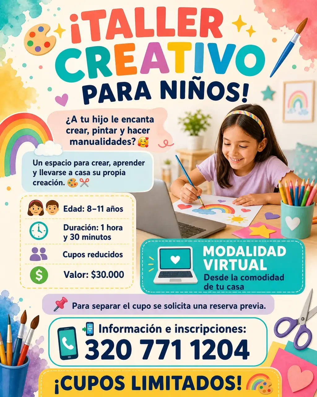 Taller Creativo para Niños - Clases Virtuales