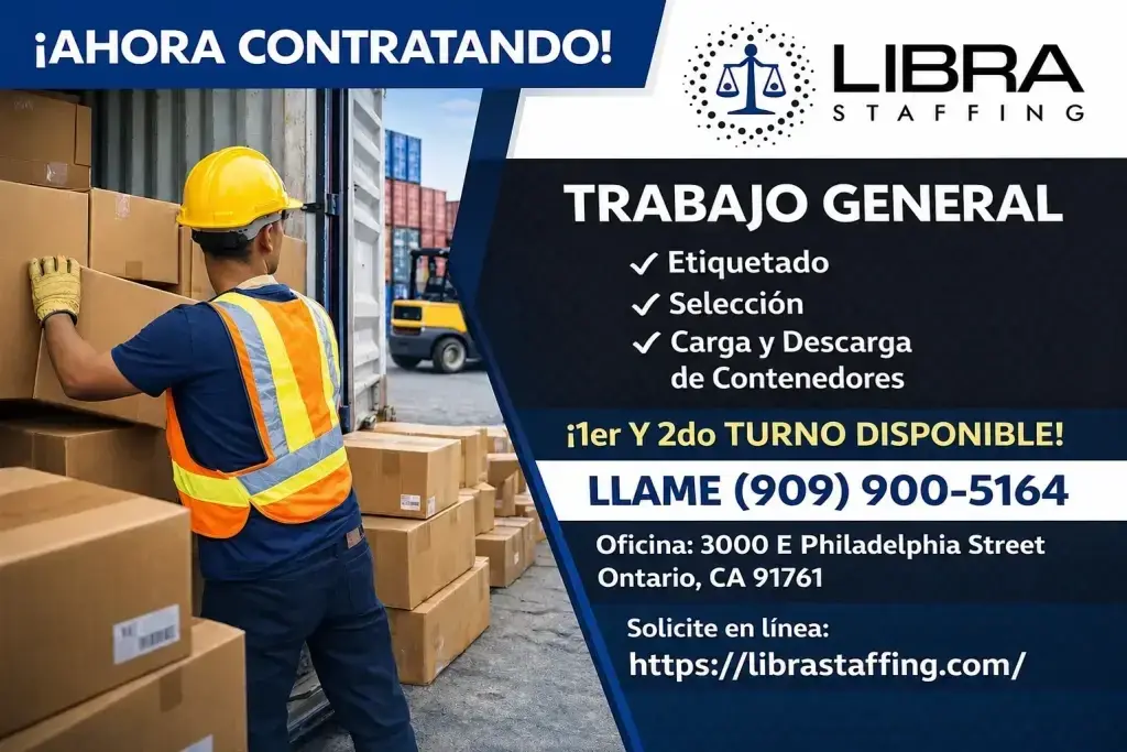 Oportunidades de Trabajo en Labor General Disponibles