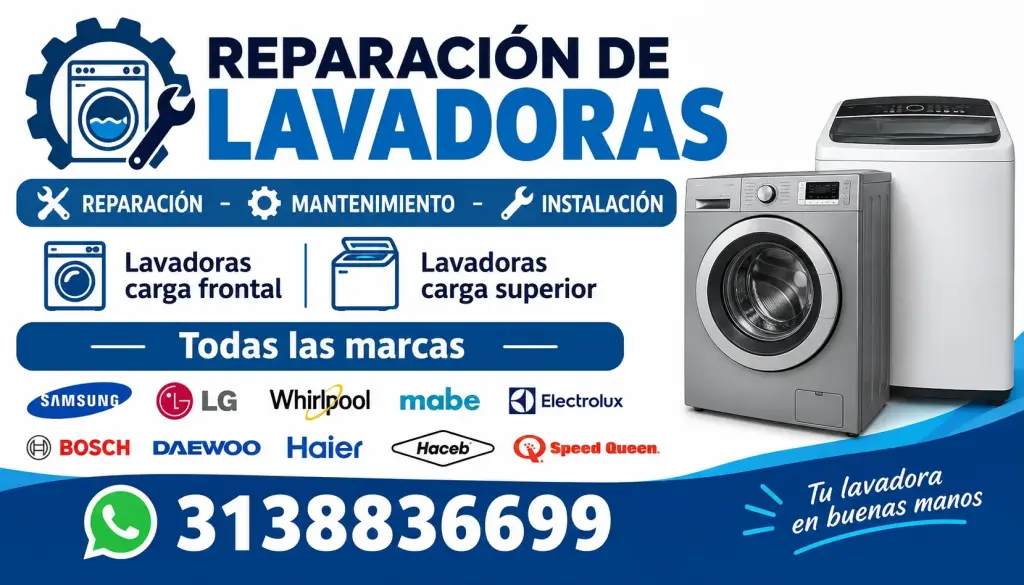 REPARACIÓN DE LAVADORAS 313 883 66 99 CEDRITOS • MAZUREN • COLINA CAMPESTRE
