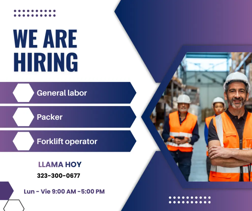 SOLICITANDO / NOW HIRING