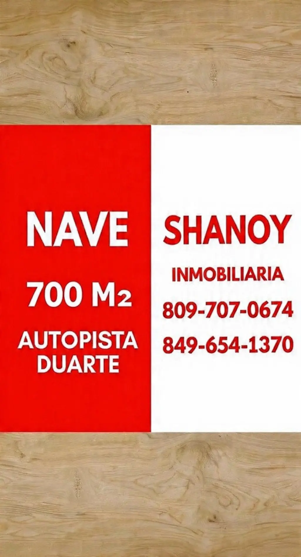 Alquilo Nave de 700 m2 Próximo a Autopista Duarte