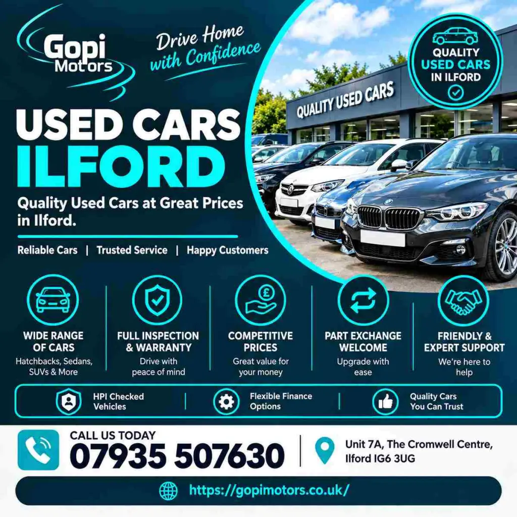 Used Cars Ilford – Quality Cars at Competitive Prices