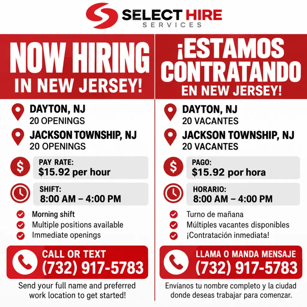 Trabajos En Jackson Township / Dayton, NJ