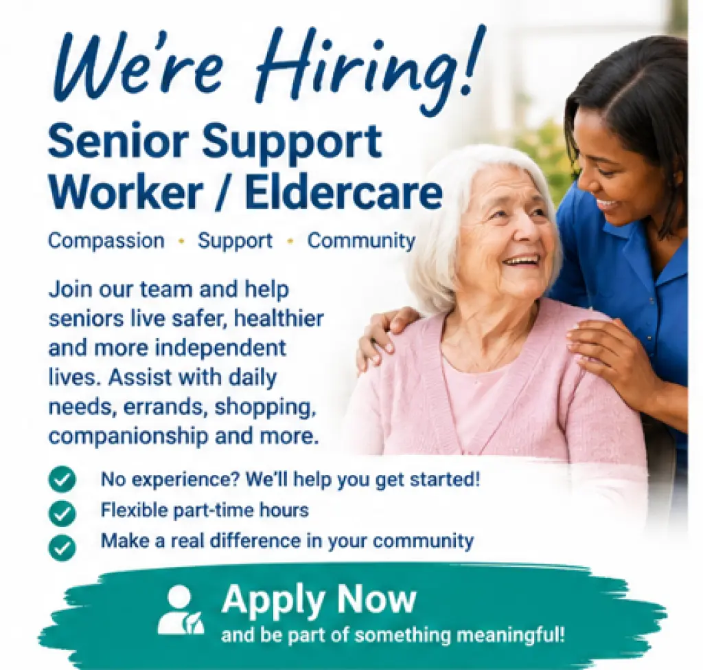 Now Hiring: Senior Support Worker