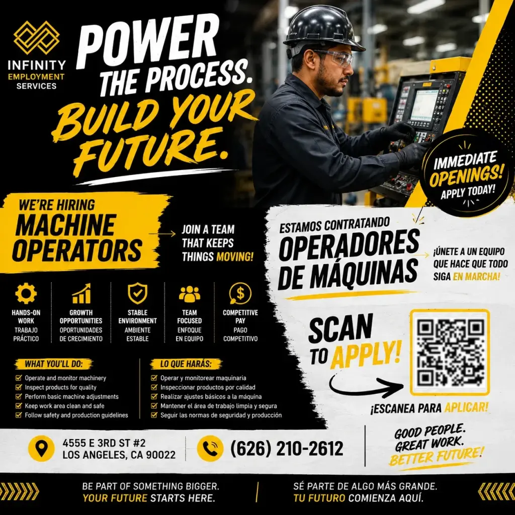 ⚙️ MACHINE OPERATORS | OPERADORES DE MÁQUINAS ⚙️