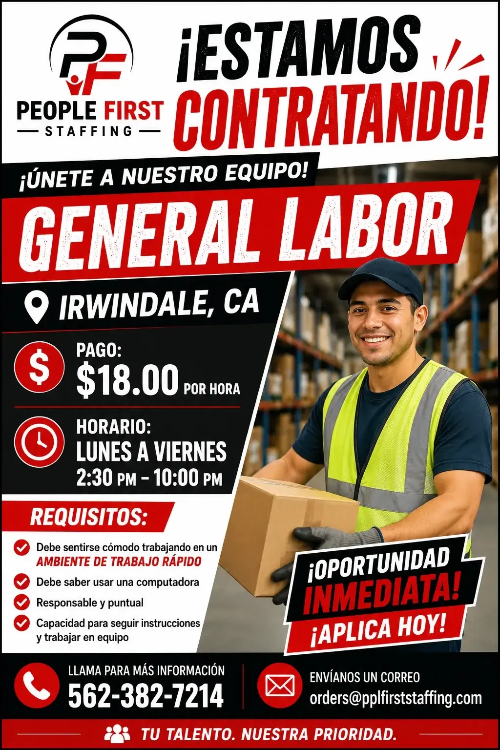 Trabajos en Irwindale