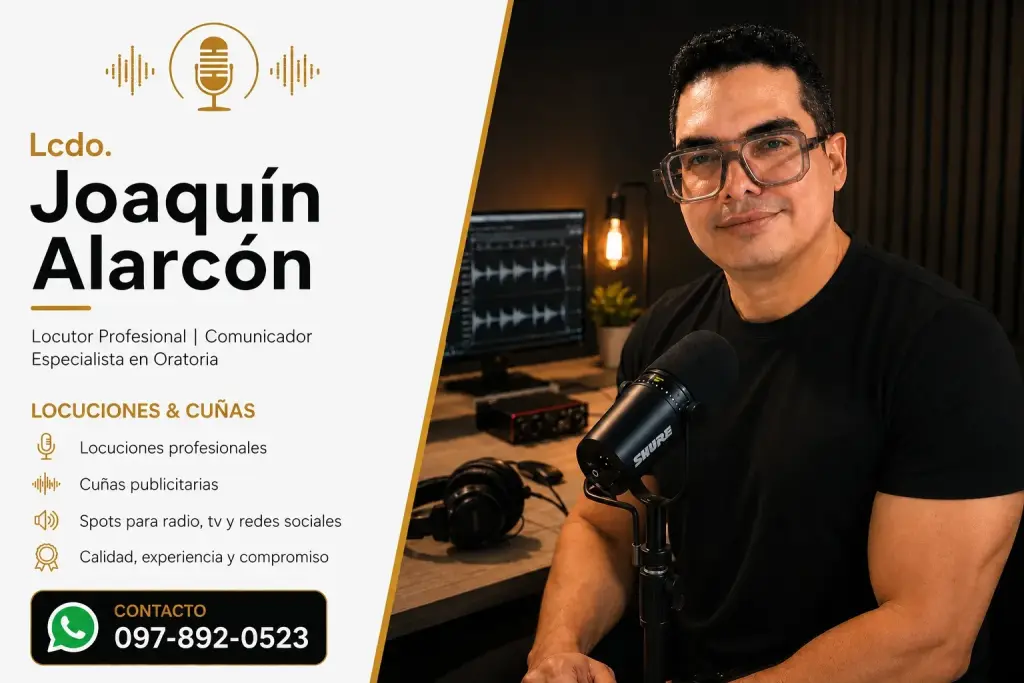 Grabación, edición y producción de cuñas publicitarias