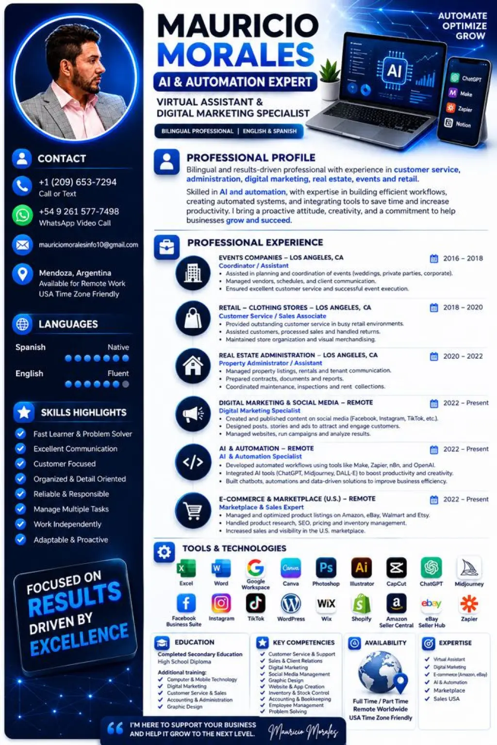 IA, Automatización y Asistente Virtual para tu Negocio