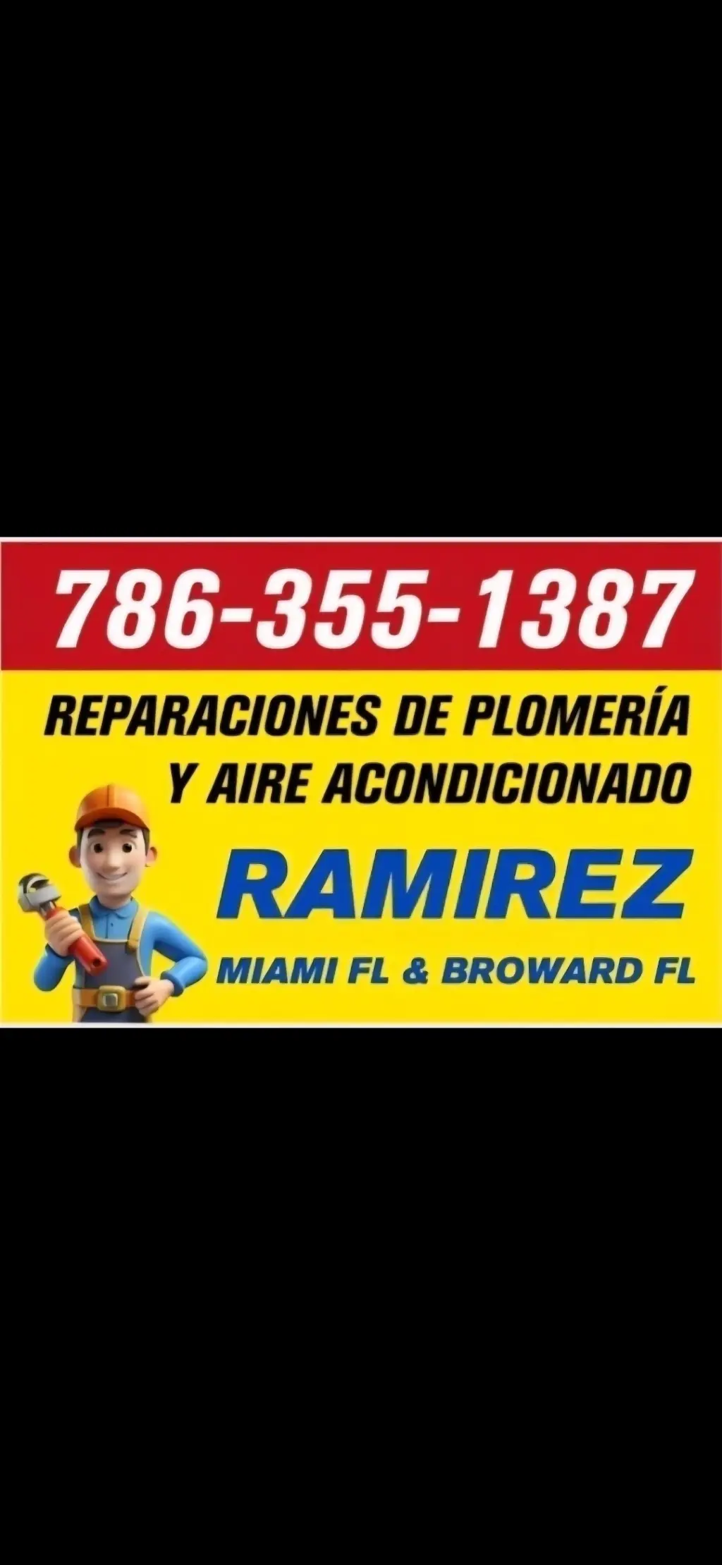 Servicios de Plomería 24 horas 786-355-1387