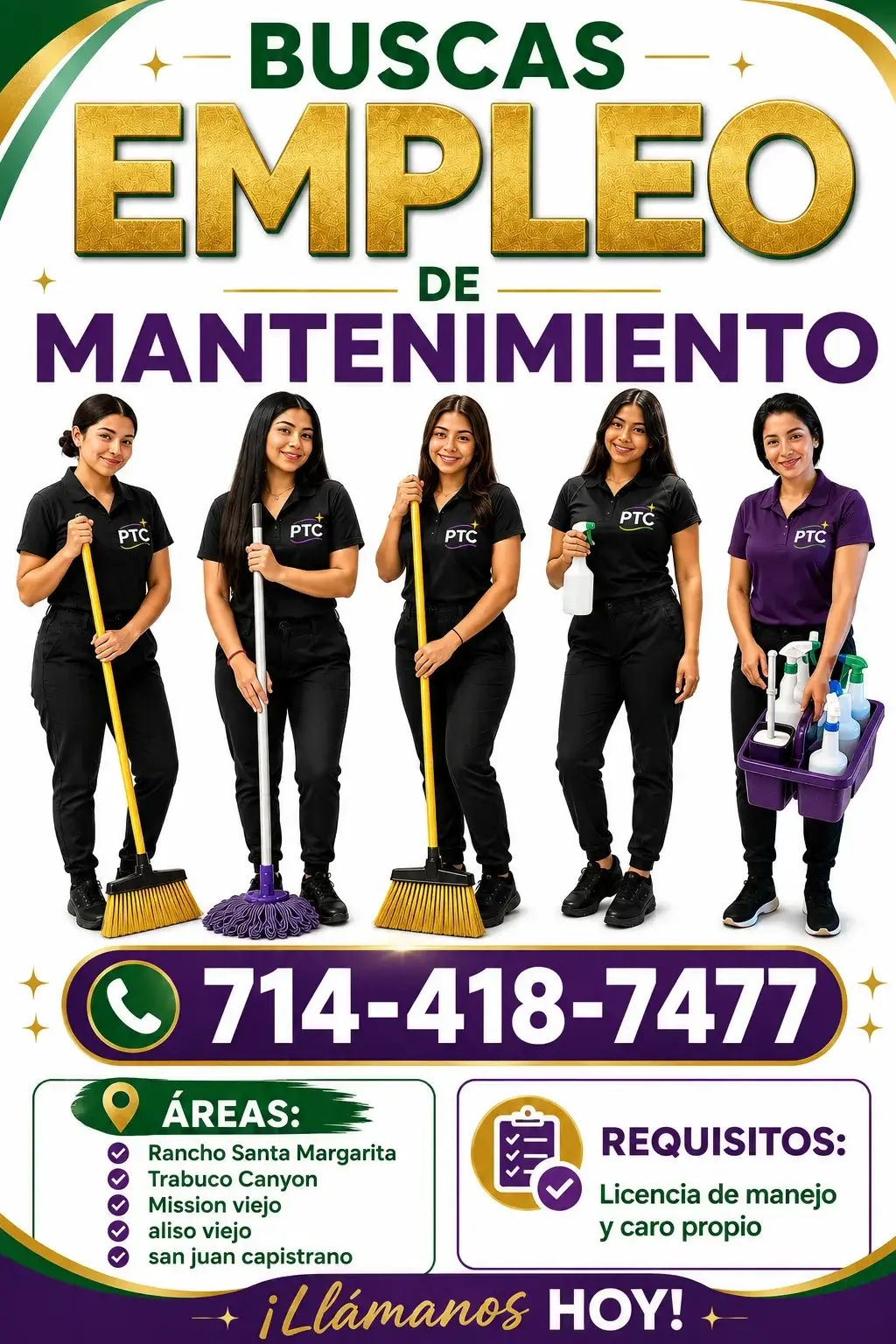 Trabajo aqui en orange county