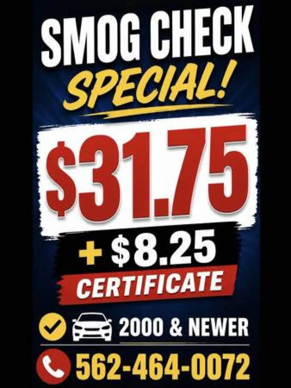 Smog Check Special!