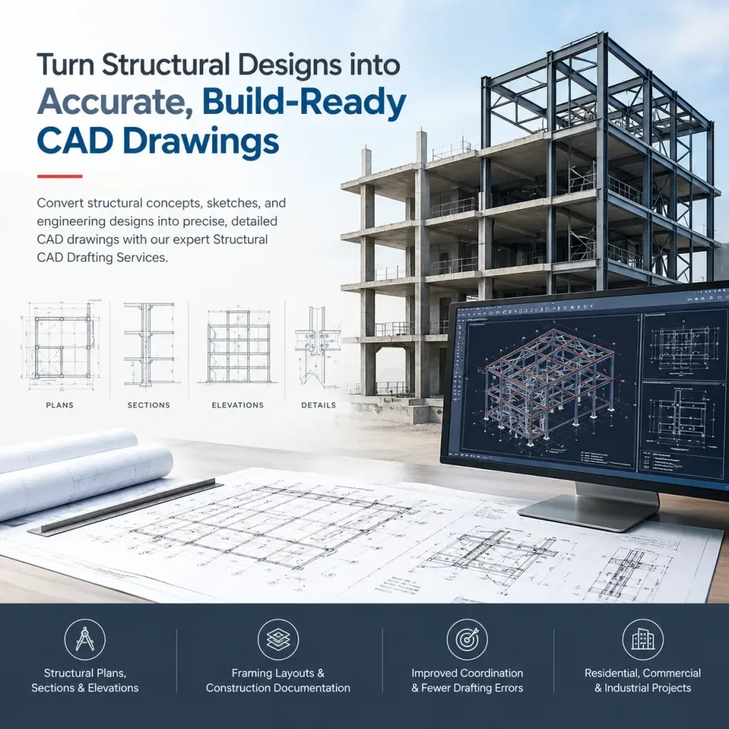 Turn Structural Designs into Accurate, Build-Ready CAD Drawings