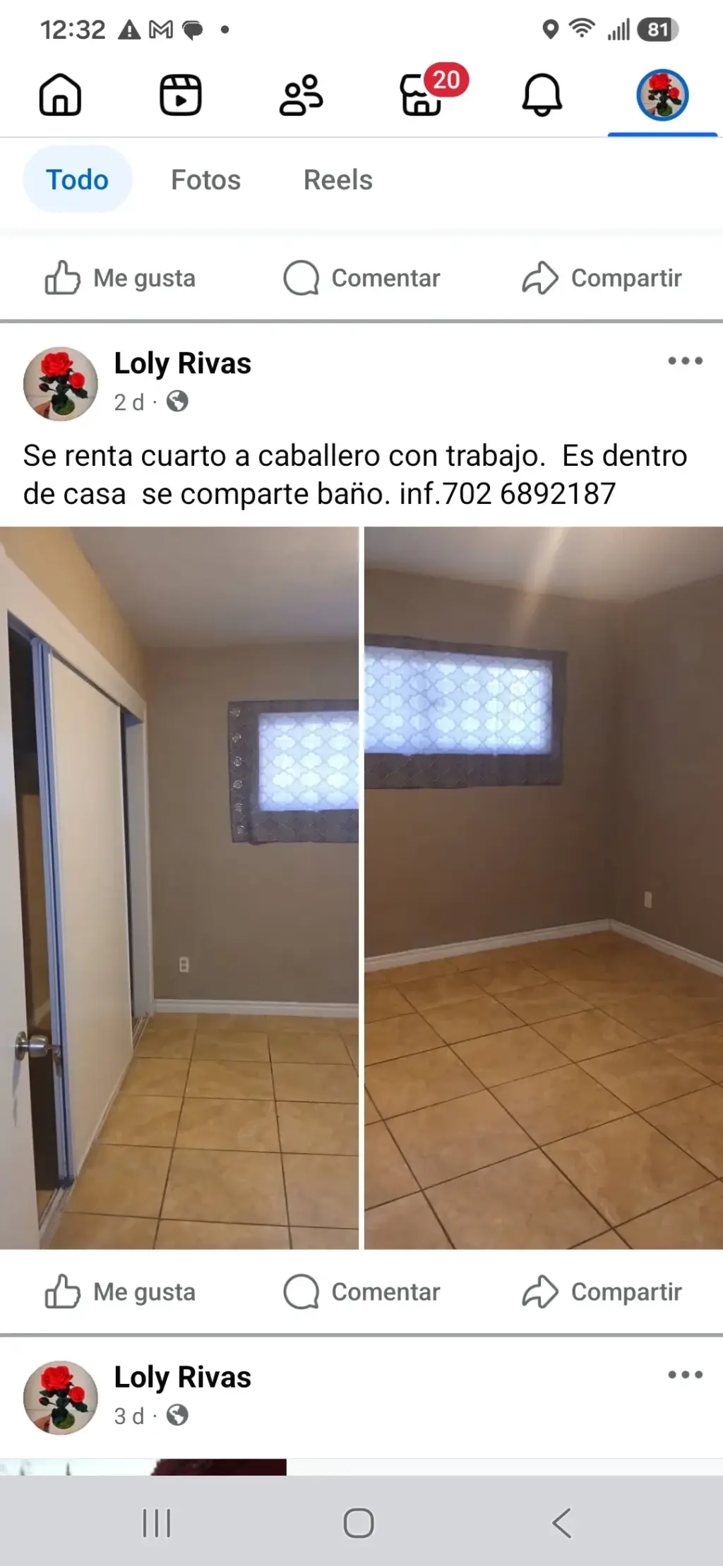 Cuarto en Renta