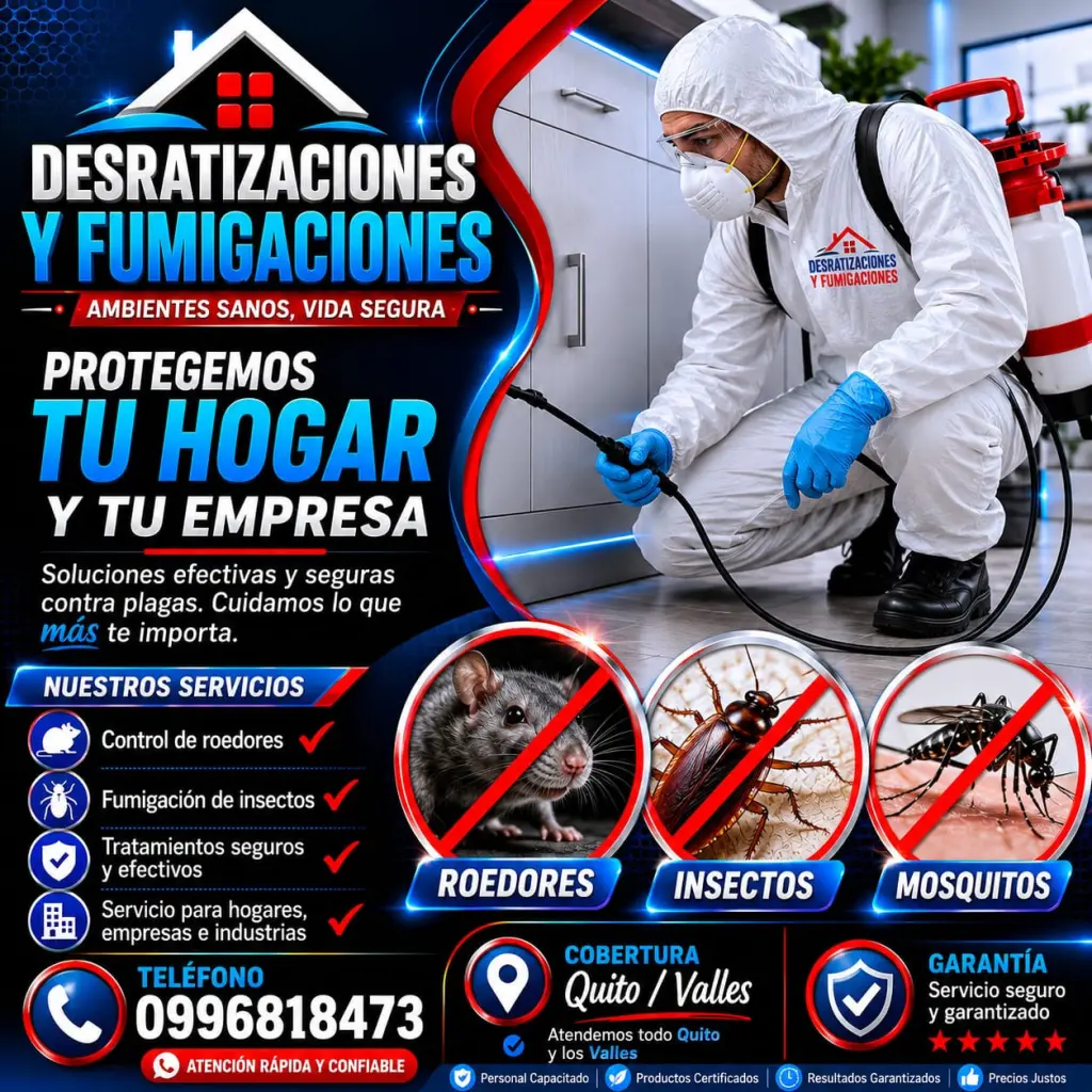 Fumigaciones en CalaCali y Pomasqui