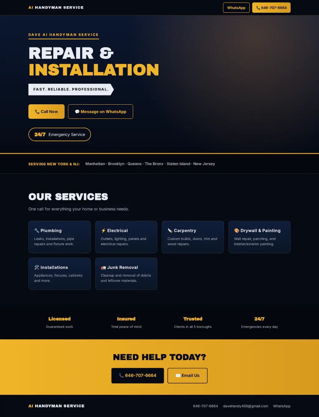 Servicios de Manitas Confiables - Reparación e Instalación