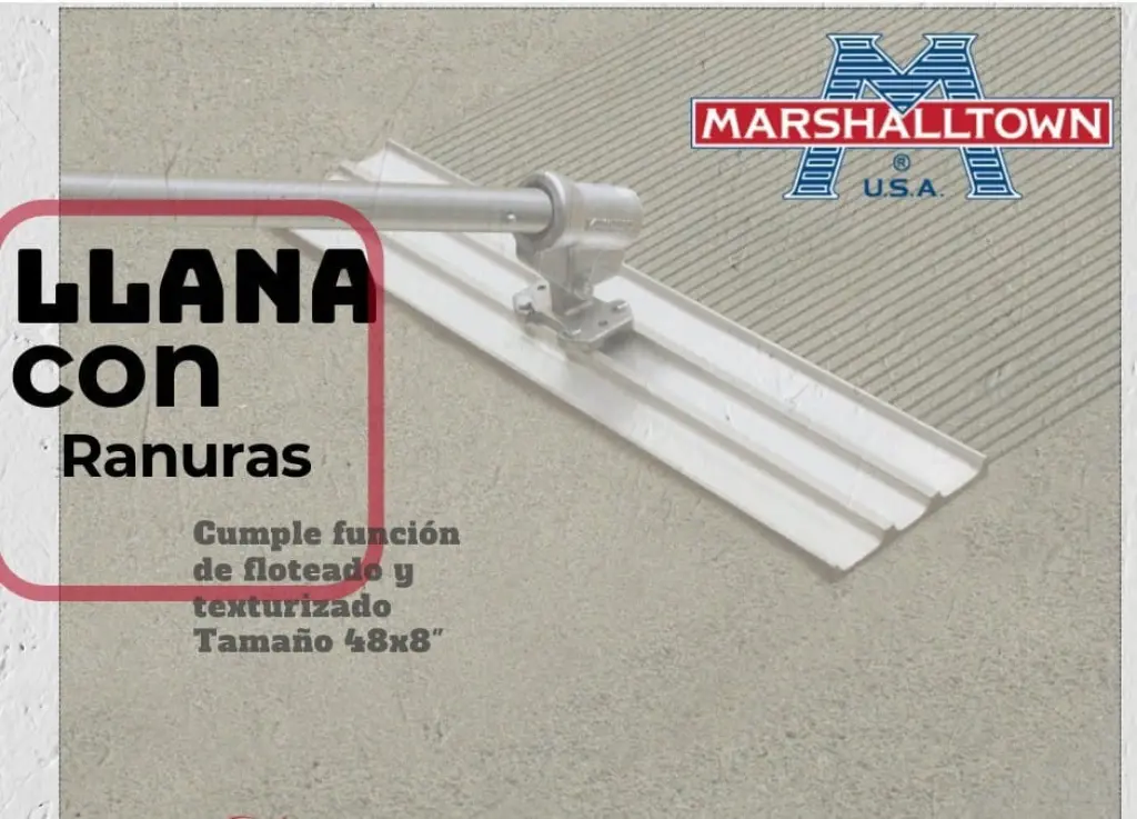 Llana Toro doble función con ranuras MARSHALLTOWN 48 Pulg.