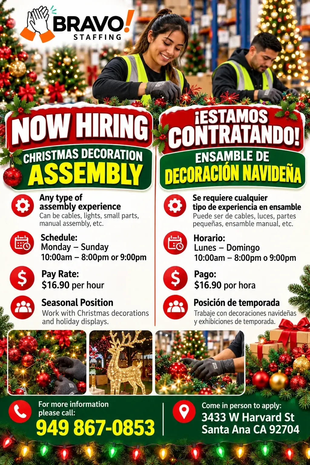 Ensambladoras de Luces de navidad