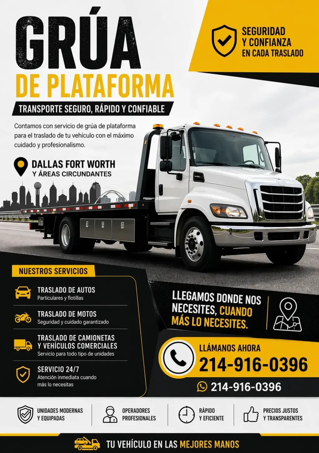 Servicios de Remolque y Transporte Confiables