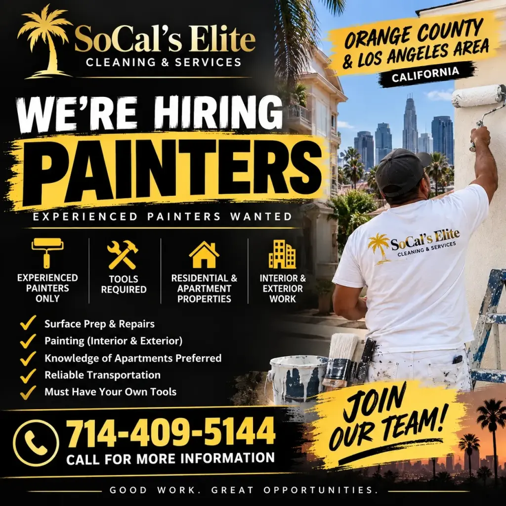 🎨🔨 ¡ESTAMOS CONTRATANDO PINTORES