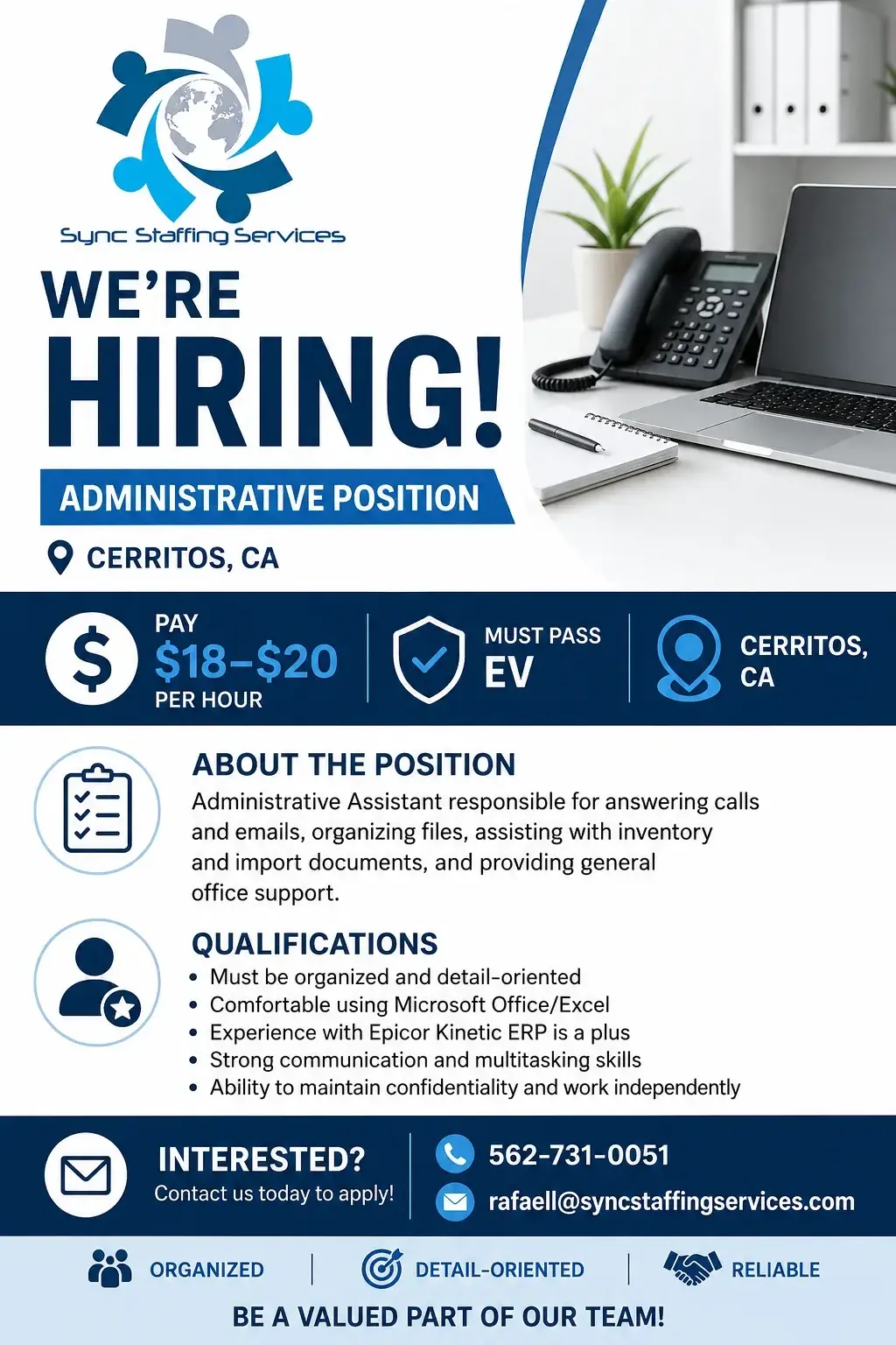🚨 NOW HIRING: Administrative Assistant 🚨
