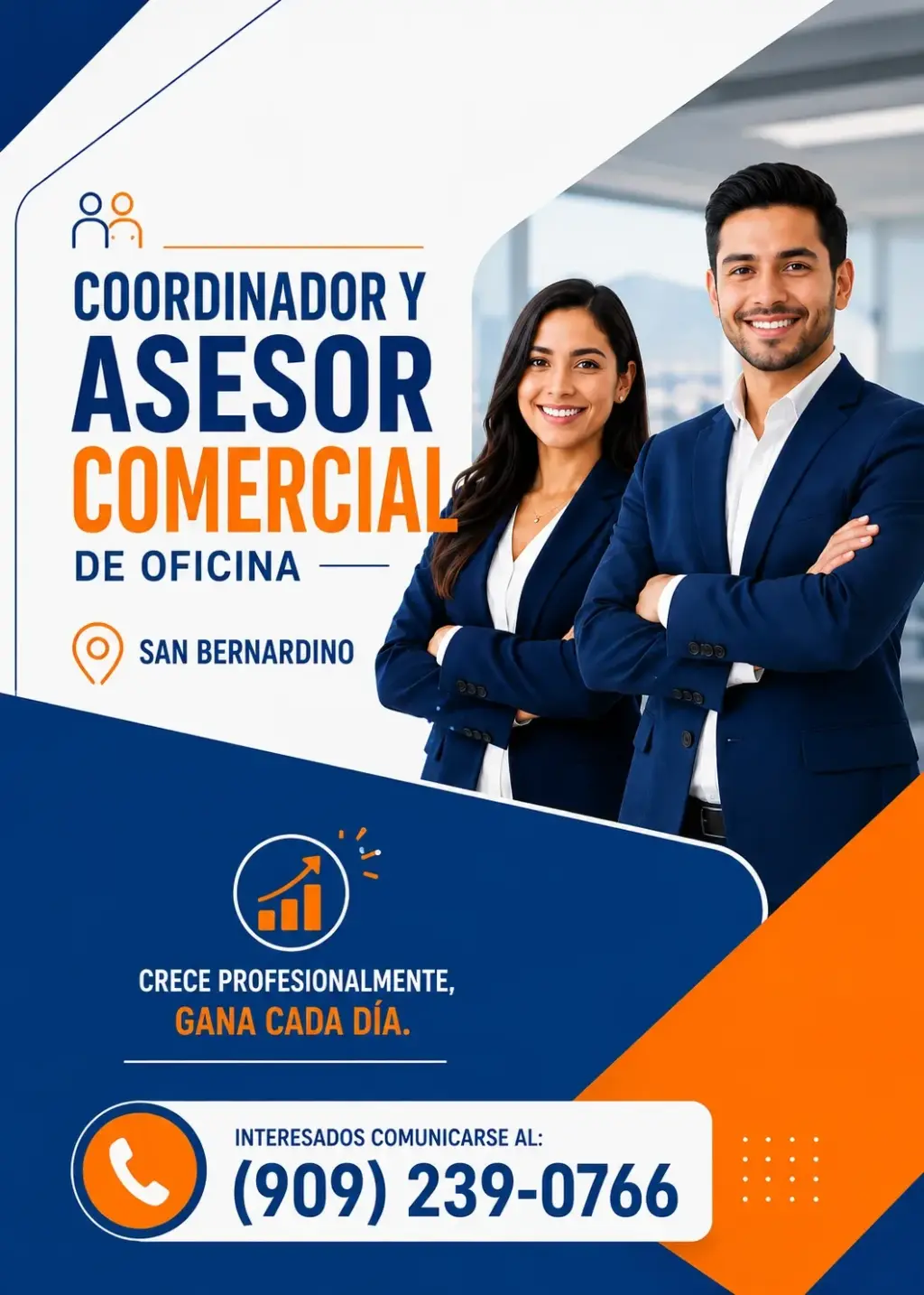 Coordinador y Asesor Comercial de Oficina - San Bernardino