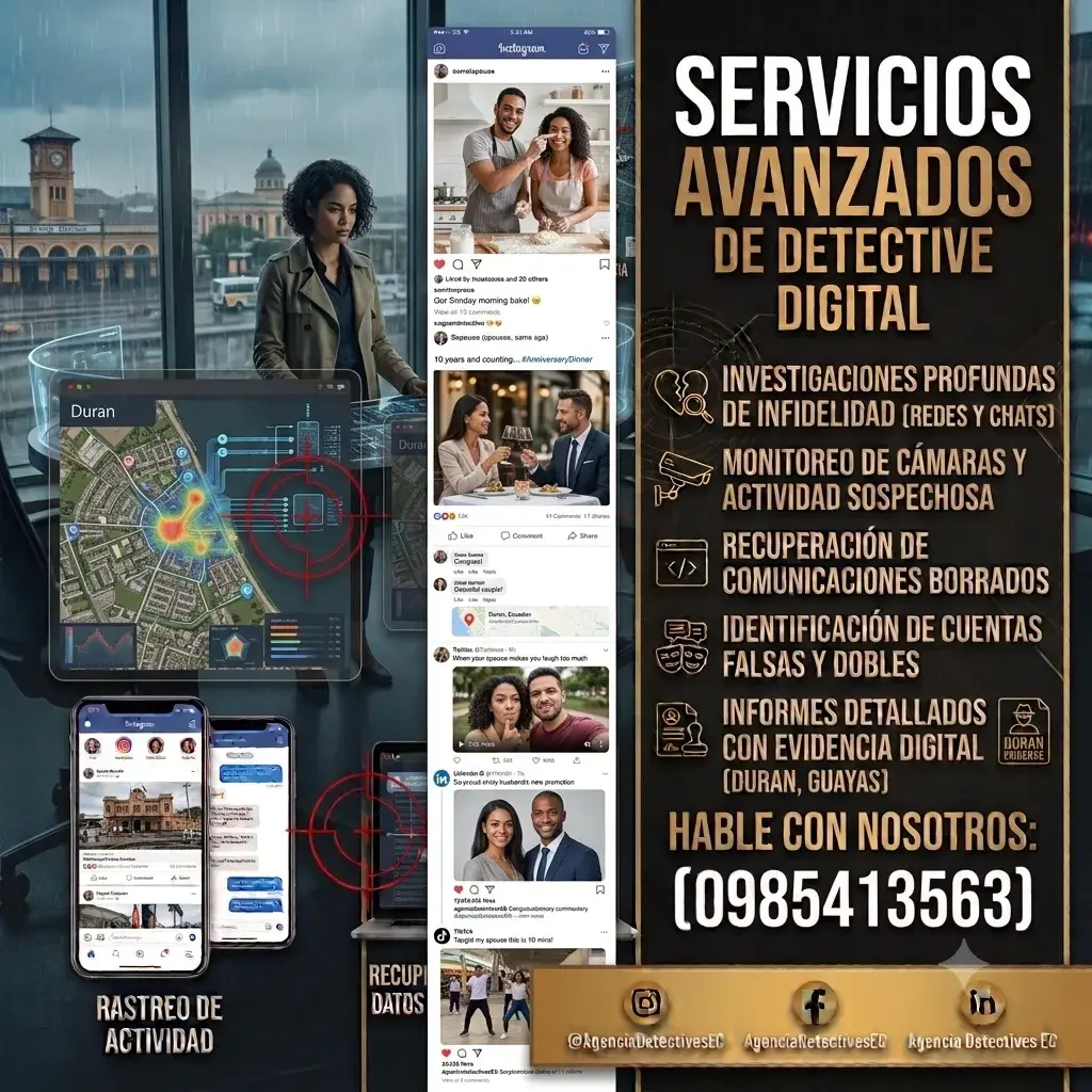Agencia Líder en Investigaciones Privadas +593985413563