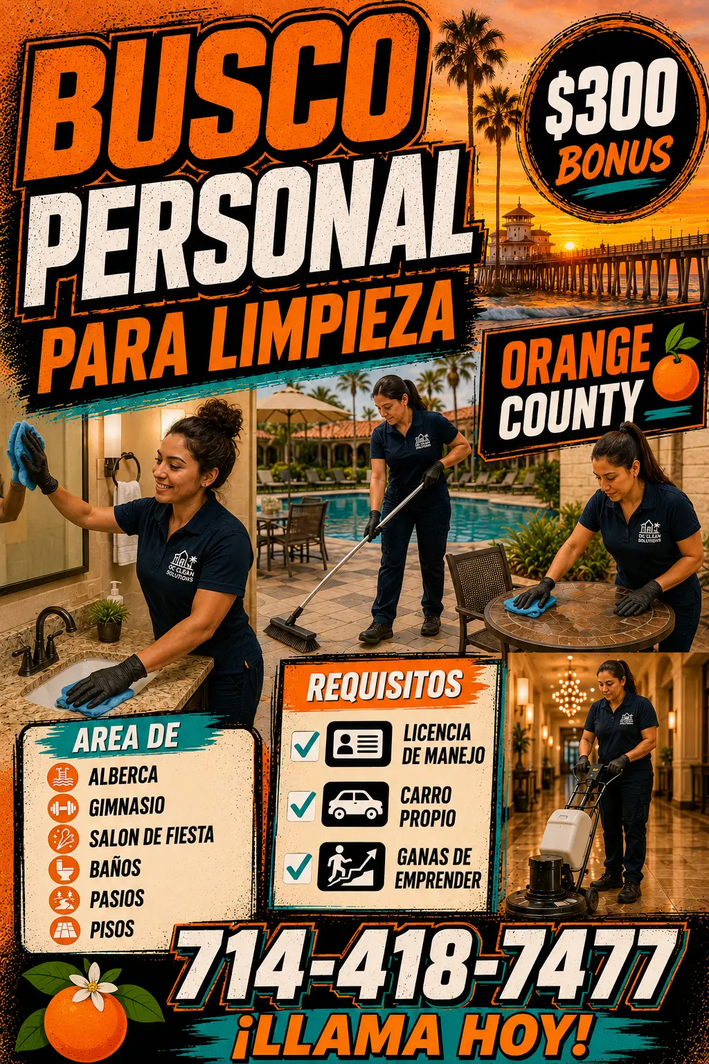 BUSCO PERSONAL PARA LIMPIEZA