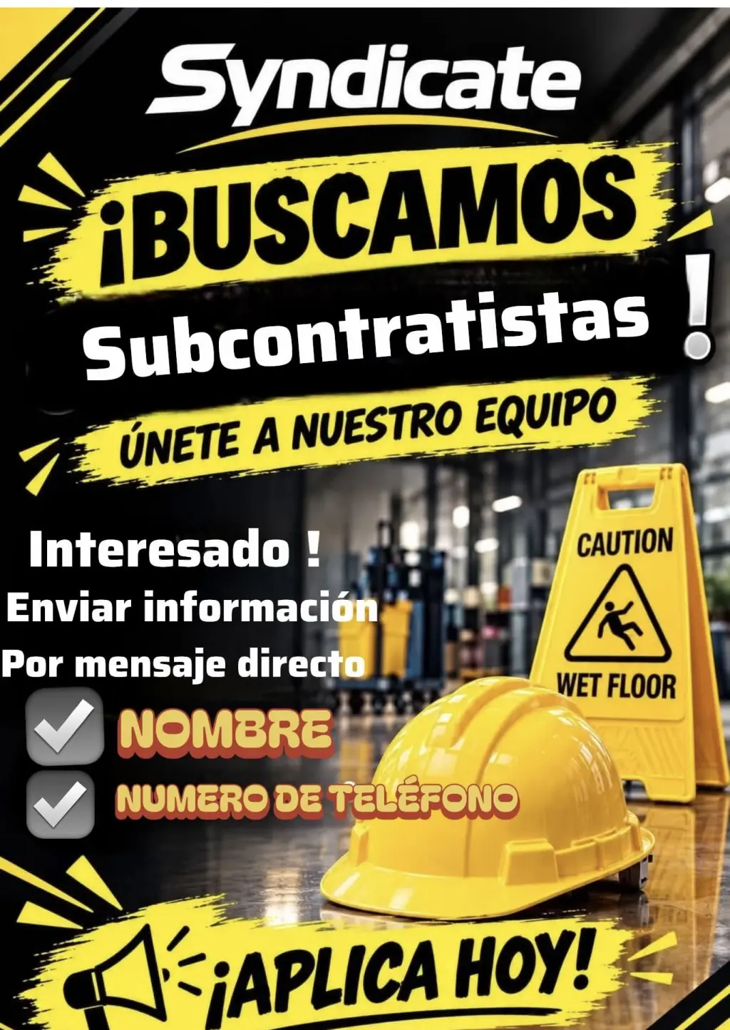 ¡Contratando Subcontratistas para Proyectos de Construcción!