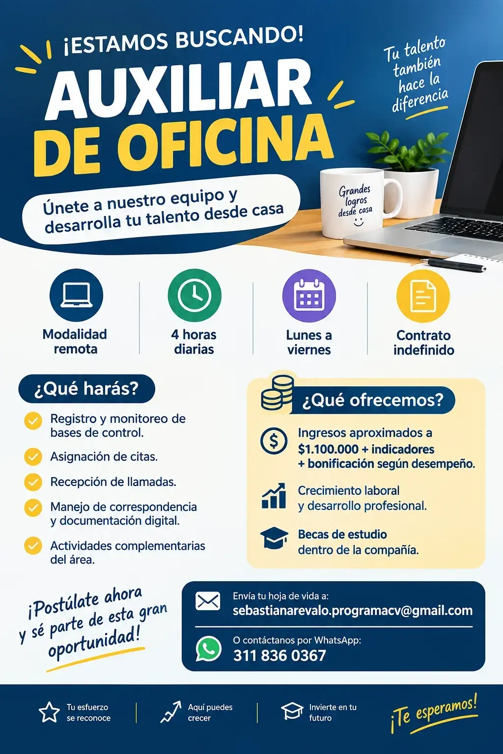 Convocatoria abierta para asistente de recursos humanos