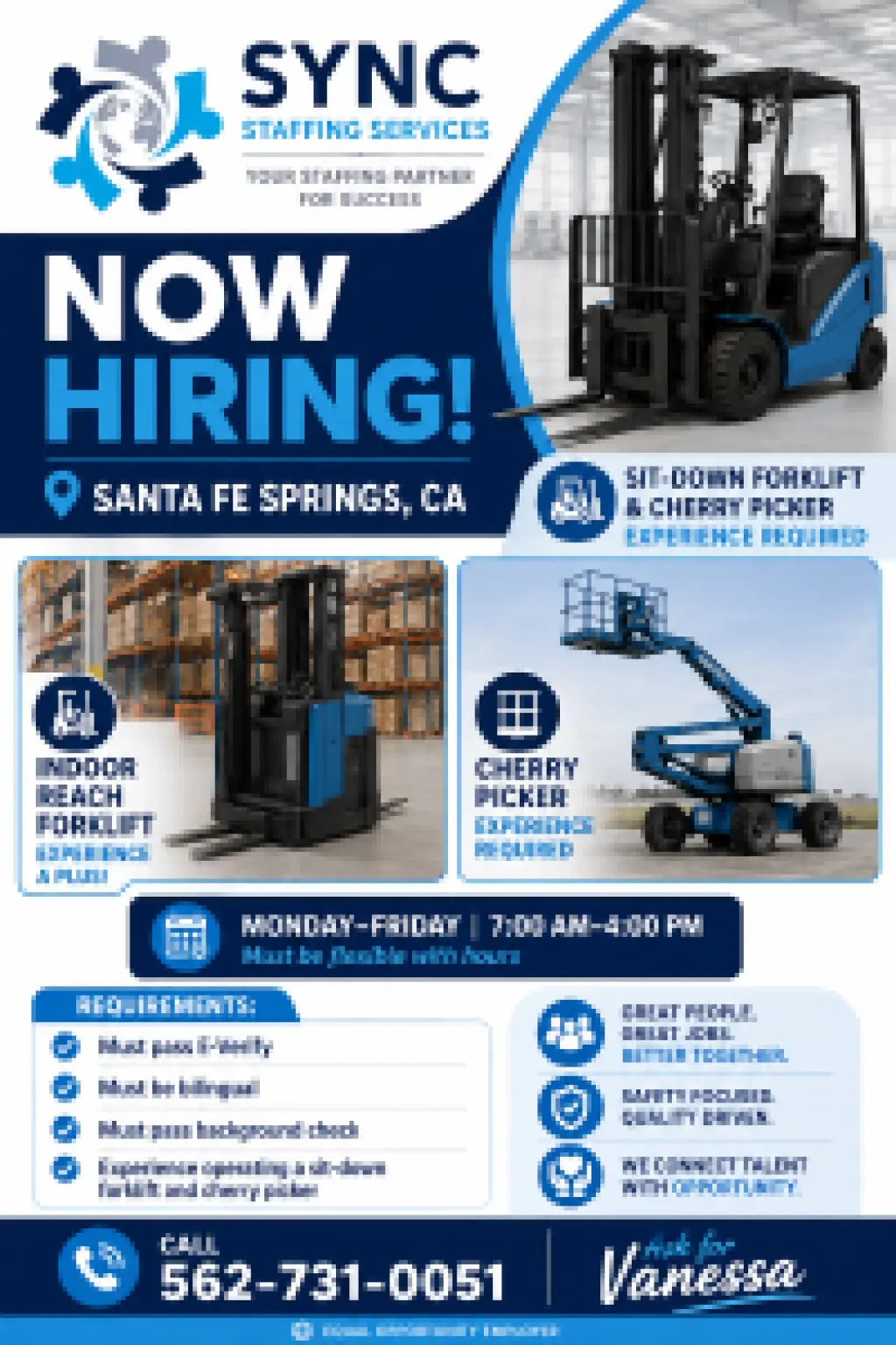 Fokrlift Cherry picker Driver
