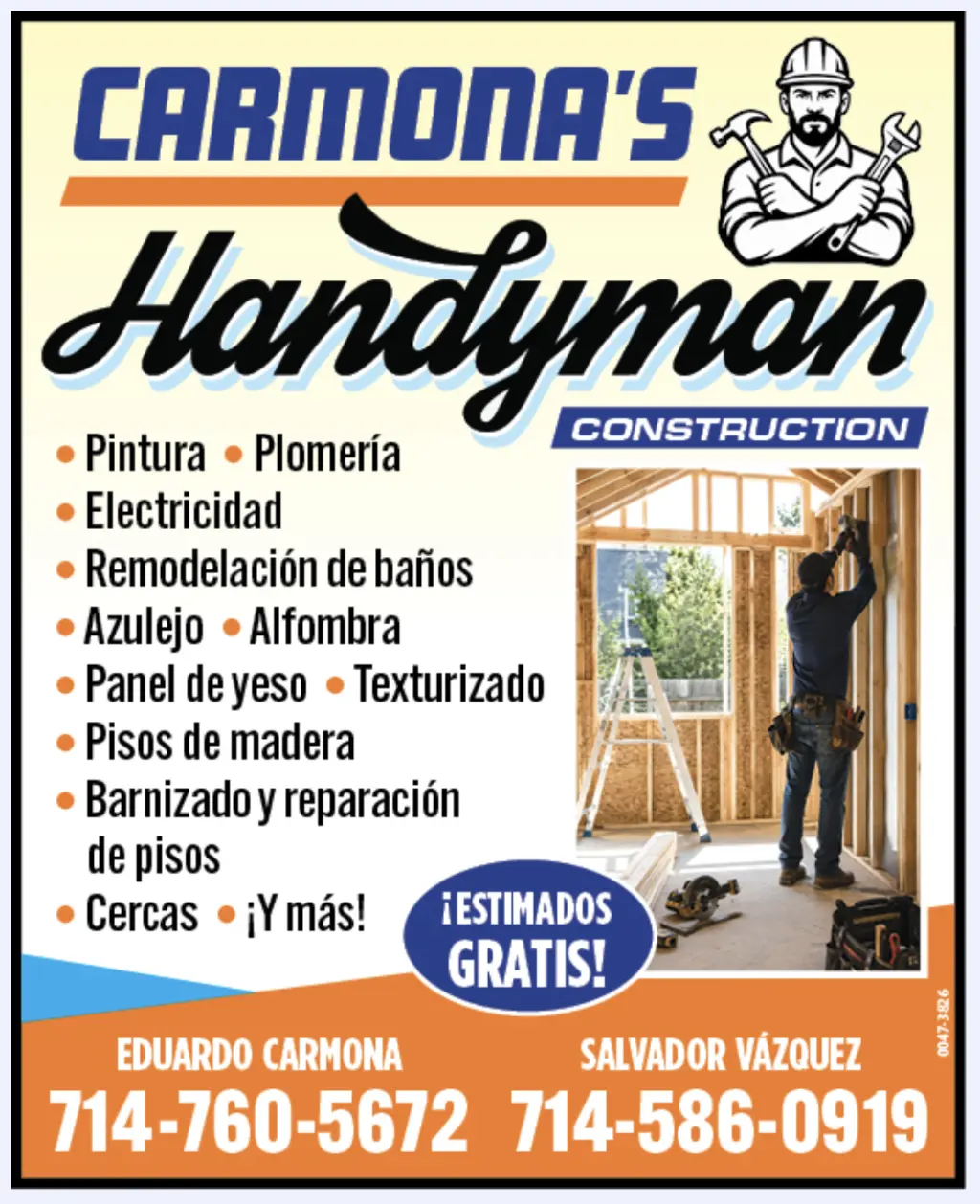 HANDYMAN • CONSTRUCCIÓN • REMODELACIÓN