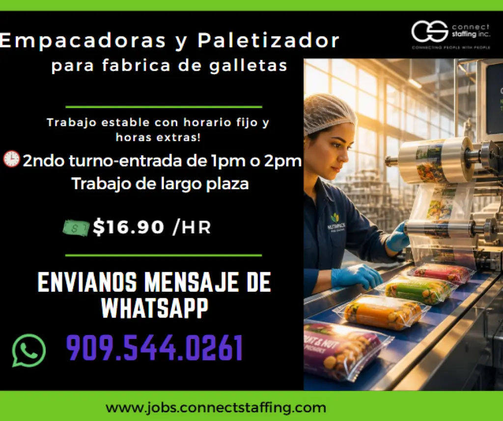 Empacadoras y Paletizadores para Fabrica de Galletas-2ndo turno
